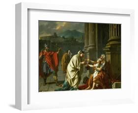 Belisarius Begging for Alms-Jacques-Louis David-Framed Giclee Print