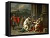 Belisarius Begging for Alms-Jacques Louis David-Framed Stretched Canvas