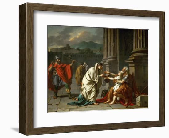 Belisarius Begging for Alms-Jacques Louis David-Framed Giclee Print