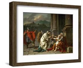 Belisarius Begging for Alms-Jacques Louis David-Framed Giclee Print