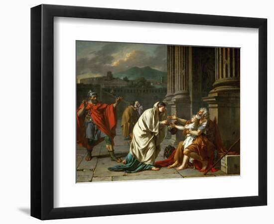 Belisarius Begging for Alms-Jacques Louis David-Framed Giclee Print