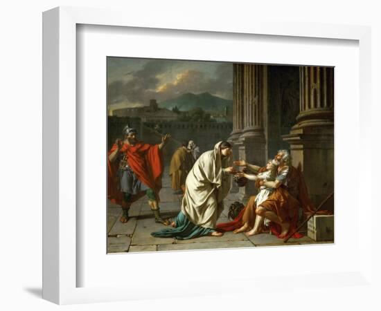 Belisarius Begging for Alms-Jacques Louis David-Framed Giclee Print