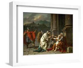 Belisarius Begging for Alms-Jacques Louis David-Framed Giclee Print