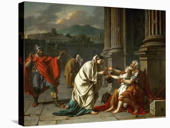 Belisarius Begging for Alms-Jacques Louis David-Stretched Canvas