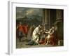 Belisarius Begging for Alms-Jacques Louis David-Framed Giclee Print