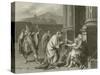 Belisarius Begging for Alms-Jacques-Louis David-Stretched Canvas