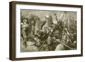 Belisarius Leads the Roman Army Against the Goths-null-Framed Giclee Print