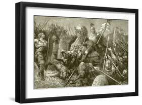 Belisarius Leads the Roman Army Against the Goths-null-Framed Giclee Print