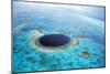 Belize Aerial of Belize Blue Hole-null-Mounted Photographic Print