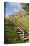 Belize, Altun Ha. Mayan Archeological Site. Steps to the Top of Ruins-Cindy Miller Hopkins-Stretched Canvas