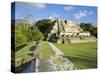 Belize, Altun Ha, Temple of the Masonary Alters-Jane Sweeney-Stretched Canvas