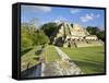 Belize, Altun Ha, Temple of the Masonary Alters-Jane Sweeney-Framed Stretched Canvas