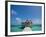 Belize, Ambergris Caye, San Pedro, Ramons Village Resort Pier and Palapa-Jane Sweeney-Framed Photographic Print