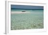 Belize, Belize. Goff's Caye. Red Kayak on White Sand Beach-Cindy Miller Hopkins-Framed Photographic Print