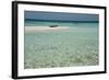 Belize, Belize. Goff's Caye. Red Kayak on White Sand Beach-Cindy Miller Hopkins-Framed Photographic Print