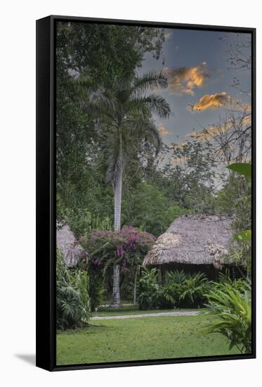 Belize, Central America. Chan Chich Ecolodge in the Western Belize Jungle.-Tom Norring-Framed Stretched Canvas