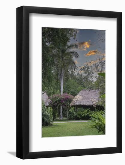 Belize, Central America. Chan Chich Ecolodge in the Western Belize Jungle.-Tom Norring-Framed Photographic Print