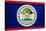 Belize Flag Design with Wood Patterning - Flags of the World Series-Philippe Hugonnard-Stretched Canvas