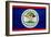 Belize Flag Design with Wood Patterning - Flags of the World Series-Philippe Hugonnard-Framed Art Print