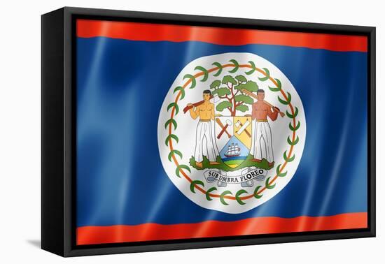 Belize Flag-daboost-Framed Stretched Canvas