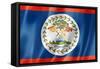 Belize Flag-daboost-Framed Stretched Canvas