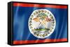 Belize Flag-daboost-Framed Stretched Canvas