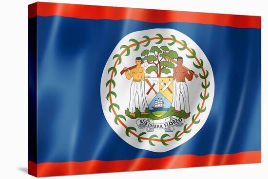 Belize Flag-daboost-Stretched Canvas
