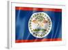 Belize Flag-daboost-Framed Art Print