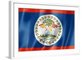 Belize Flag-daboost-Framed Art Print