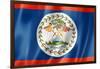 Belize Flag-daboost-Framed Art Print