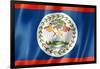 Belize Flag-daboost-Framed Art Print