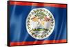 Belize Flag-daboost-Framed Stretched Canvas