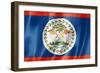 Belize Flag-daboost-Framed Art Print