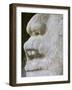 Belize, Lamanai, Mask Temple, 13 Ft. Mask of a Man in a Crocodile Headdress-Jane Sweeney-Framed Photographic Print