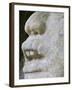 Belize, Lamanai, Mask Temple, 13 Ft. Mask of a Man in a Crocodile Headdress-Jane Sweeney-Framed Photographic Print