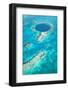 Belize, Lighthouse Atoll, the Great Blue Hole,-Alex Robinson-Framed Photographic Print