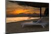 Belize. Sunrise over the Caribbean Ocean.-Tom Norring-Mounted Photographic Print