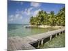 Belize, Tobaco Caye, Pier and Beach-Jane Sweeney-Mounted Photographic Print