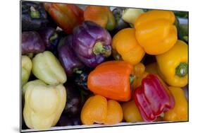 Belize, Toledo, Punta Gorda. Colorful Bell Peppers at Local Market-Cindy Miller Hopkins-Mounted Photographic Print