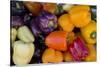 Belize, Toledo, Punta Gorda. Colorful Bell Peppers at Local Market-Cindy Miller Hopkins-Stretched Canvas