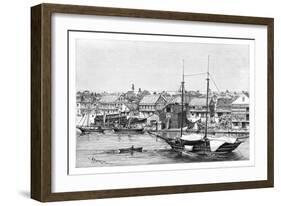 Belize, View Taken from the Harbour, C1890-Maynard-Framed Giclee Print