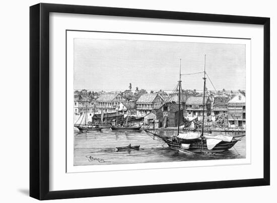 Belize, View Taken from the Harbour, C1890-Maynard-Framed Giclee Print