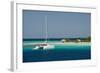 Belize, Wild Orchid Caye. Tourist Catamaran Along the Reef-Cindy Miller Hopkins-Framed Photographic Print