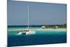 Belize, Wild Orchid Caye. Tourist Catamaran Along the Reef-Cindy Miller Hopkins-Mounted Photographic Print