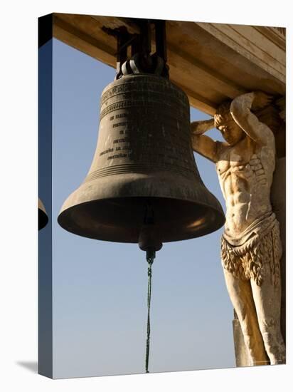 Bell and Carving, Cathedral, Leon, Nicaragua, Central America-G Richardson-Stretched Canvas