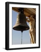 Bell and Carving, Cathedral, Leon, Nicaragua, Central America-G Richardson-Framed Photographic Print