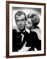 BELL, BOOK AND CANDLE, 1958 directed by RICHARD QUINE James Stewart and Kim Novak (b/w photo)-null-Framed Photo