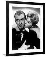 BELL, BOOK AND CANDLE, 1958 directed by RICHARD QUINE James Stewart and Kim Novak (b/w photo)-null-Framed Photo