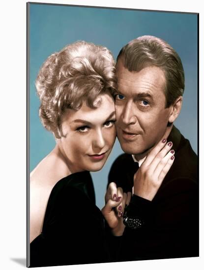 BELL, BOOK AND CANDLE, 1958 directed by RICHARD QUINE Kim Novak and James Stewart (photo)-null-Mounted Photo