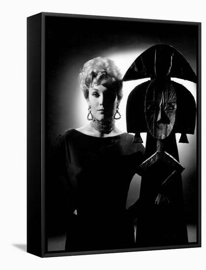 Bell, Book, and Candle, Kim Novak, 1958-null-Framed Stretched Canvas